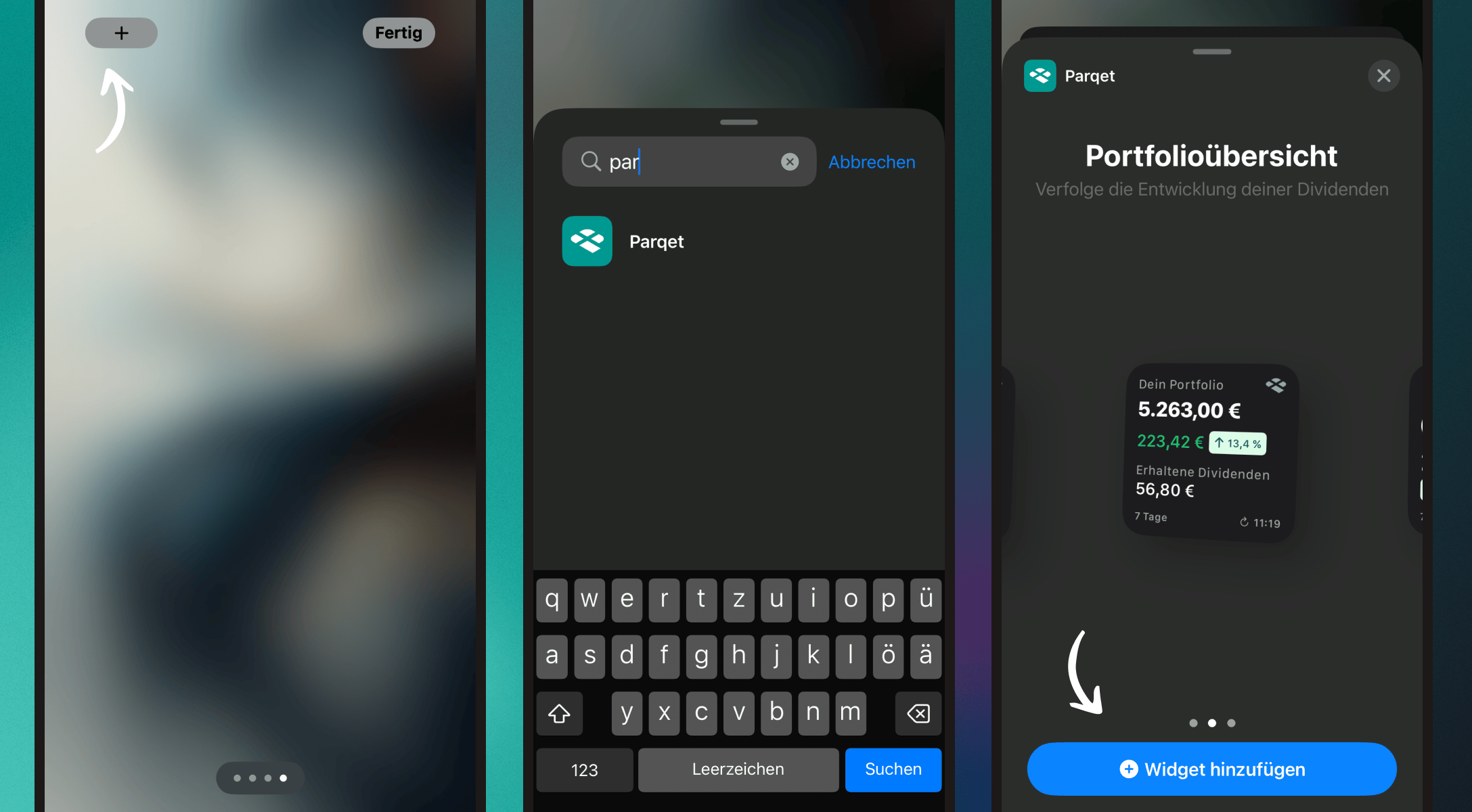 Parqet Mobile Widgets