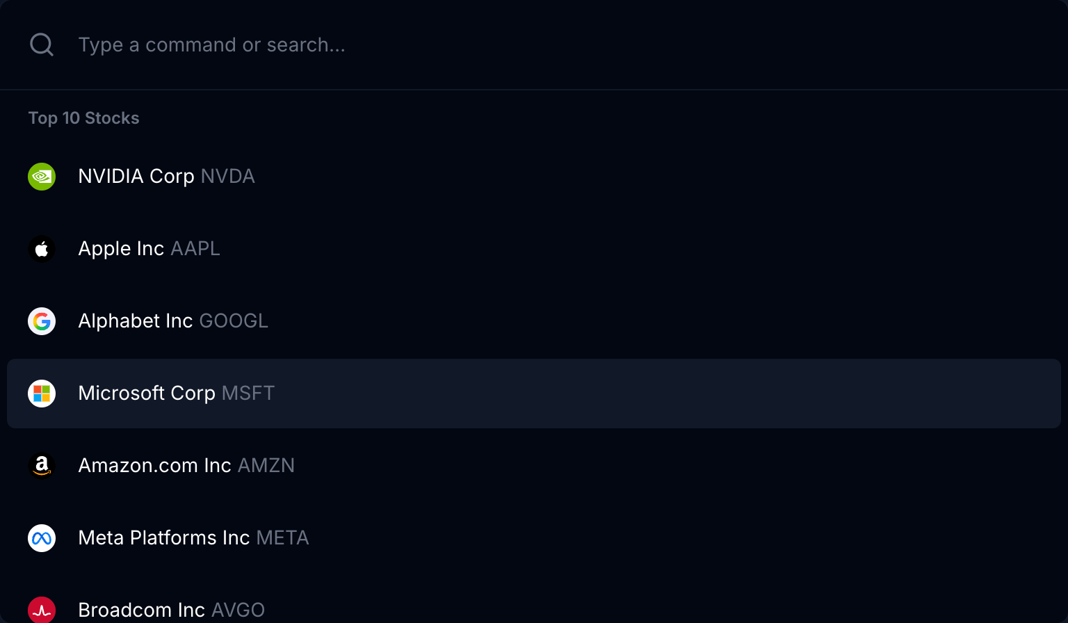 Terminal Command Palette